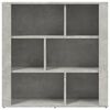 vidaXL Buffet Gris b&eacute;ton 80x30x80 cm Bois d'ing&eacute;nierie