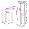 vidaXL Meubles de salle de bain 4 pcs BODO blanc bois de pin massif