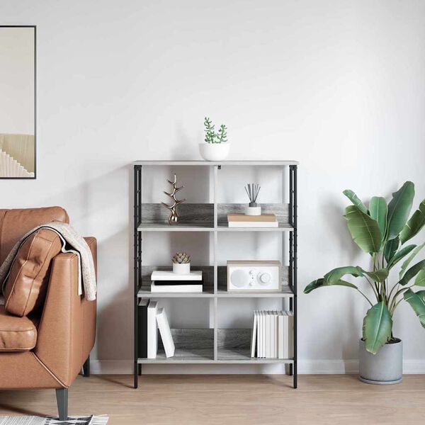 vidaXL Étagère Gris Sonoma 82 x 32 x 112 cm Bois d'ingénierie