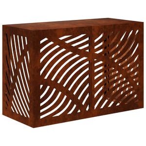 vidaXL Housse de climatiseur Rouill&eacute; 90 x 40 x 60 cm Acier patin&eacute;