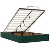 vidaXL Cadre de lit ottoman avec matelas vert fonc&eacute; 120x190 cm velours