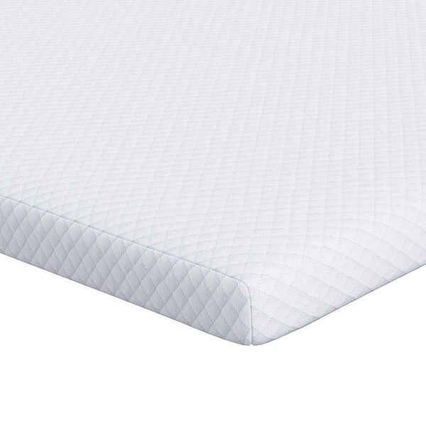 vidaXL Surmatelas Blanc 140 x 200 cm Tissu Jacquard
