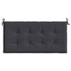 vidaXL Coussin de banc de jardin noir 100x50x4 cm tissu oxford