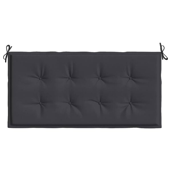 vidaXL Coussin de banc de jardin noir 100x50x4 cm tissu oxford