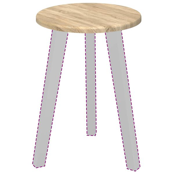 vidaXL Plateau de table Ch&ecirc;ne sonoma 30 x 30 x 1,5 cm