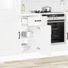 vidaXL Armoire de cuisine Kalmar blanc brillant bois ingénierie