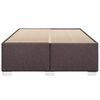 vidaXL Cadre de lit sans matelas marron fonc&eacute; 160x200 cm tissu