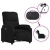 vidaXL Fauteuil inclinable &eacute;lectrique noir tissu microfibre