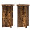 vidaXL Support de Plante 2 pi&egrave;ces Ch&ecirc;ne fum&eacute; &Oslash;40 x 60 cm