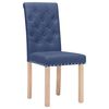 vidaXL Chaises &agrave; manger lot de 2 bleu tissu