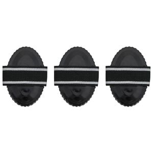 vidaXL &Eacute;trilles 3 pcs noir acier