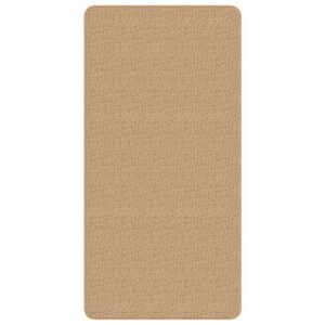 vidaXL Tapis en jute avec support en latex 80x160 cm Naturel