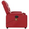 vidaXL Fauteuil de massage inclinable &eacute;lectrique rouge similicuir