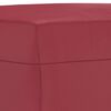 vidaXL Ensemble de canap&eacute;s 3 pcs et coussins rouge bordeaux similicuir