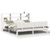 vidaXL Lit biblioth&egrave;que sans matelas blanc 180x200 cm bois pin massif