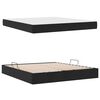 vidaXL Lit avec rangement et matelas Noir 180 x 200 cm Velours