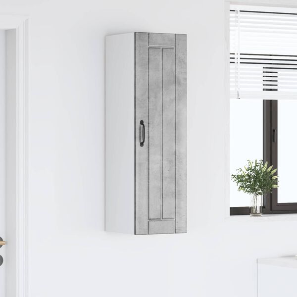 vidaXL Armoire de cuisine Gris b&eacute;ton 30 x 31 x 100 cm