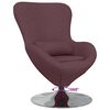 vidaXL Fauteuil œuf Violet 63 x 73 x 90 cm tissu