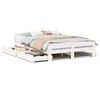 vidaXL Cadre de lit sans matelas blanc 160x200 cm bois de pin massif