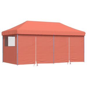 vidaXL Tente de r&eacute;ception pliable escamotable avec 4 parois lat&eacute;rales