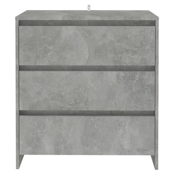 vidaXL Buffet Gris b&eacute;ton 70x41x75 cm Bois d'ing&eacute;nierie