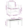 vidaXL Ensemble de canap&eacute; de jardin 5 pcs Naturel Bois de teck massif