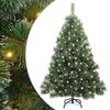 vidaXL Sapin de No&euml;l artificiel avec 150 LED Vert 150 cm PE et PVC