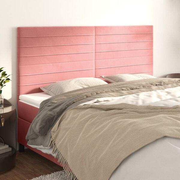 vidaXL T&ecirc;te de lit Rose 160x5x118/128 cm Velours