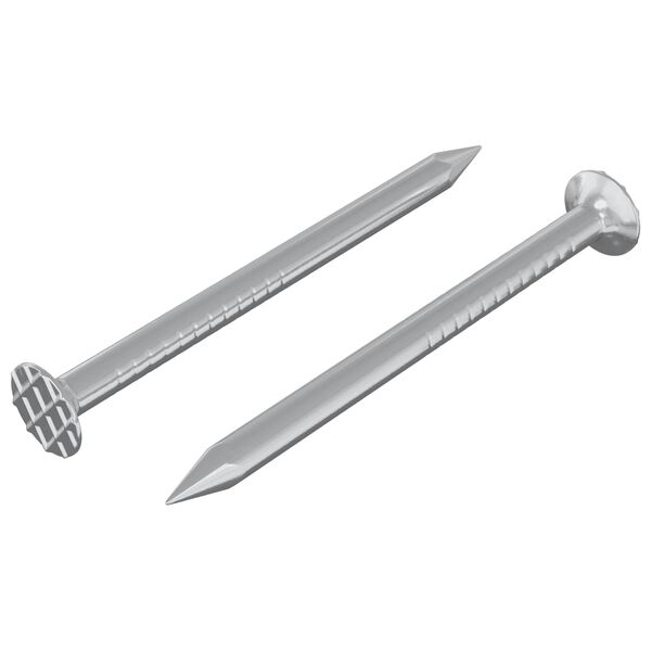 vidaXL Clous pour Bois 2 pcs Argent&eacute; &Oslash; 3 x 15 mm M&eacute;tал