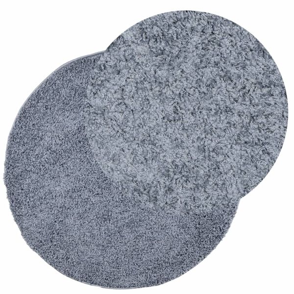 vidaXL Tapis shaggy PAMPLONA poils longs moderne bleu &Oslash; 200 cm