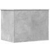 vidaXL Bo&icirc;te de rangement gris b&eacute;ton 60x42x46 cm bois d'ing&eacute;nierie