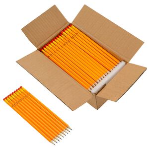 vidaXL Crayons HB &Oslash; 0,7 x 18,5 cm Jaune Bois de peuplier solide