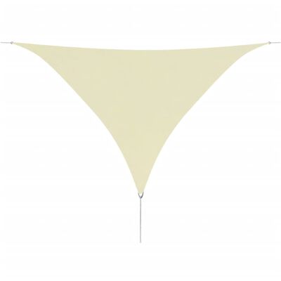 vidaXL Voile de parasol Tissu Oxford triangulaire 5x6x6 m Crème