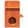 vidaXL Maison pour chat cire marron 43x43x60 cm bois de pin massif
