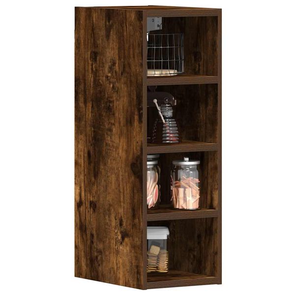 vidaXL Armoire suspendue "Riga" Chêne fumé 20 x 29,5 x 60 cm Bois d'ingénierie