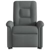 vidaXL Fauteuil inclinable de massage &eacute;lectrique Gris fonc&eacute; Tissu
