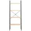 vidaXL Étagère sur pied 4 niveaux Marron clair et noir 56x35x140 cm