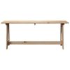 vidaXL Banc ext&eacute;rieur Naturel 119 x 47 x 35 cm Bois de pin massif