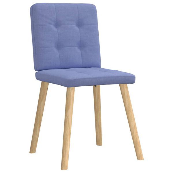 vidaXL Chaises &agrave; manger lot de 2 bleu jean tissu