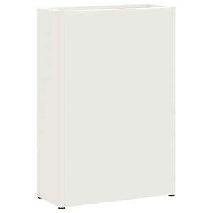 vidaXL Porte-parapluie Blanc 28 x 12 x 41 cm Acier