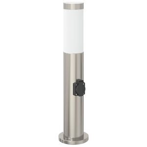 vidaXL Borne lumineuse avec sortie 50 cm en acier inoxydable IP44