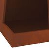 vidaXL Braise Marron 35 x 35 x 100 cm Acier Corten