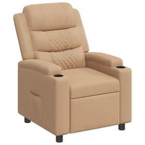 vidaXL Fauteuil inclinable Cappuccino 75 x 93 x 98 cm Tissu