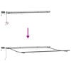 vidaXL Auvent R&eacute;tractable Blanc 450 &times;300 cm tissu