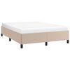 vidaXL Cadre de lit sans matelas cappuccino 140x190 cm similicuir
