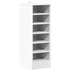 vidaXL Meubles &agrave; chaussures 31,5 x 35 x 90 cm Blanc 6 compartiments