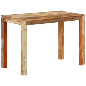 vidaXL Table de salle &agrave; manger 110x55x76cm Bois massif de r&eacute;cup&eacute;ration