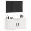 vidaXL Meuble TV mural Blanc 80x34,5x40 cm
