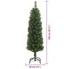 vidaXL Sapin de Noël artificiel Vert 120 cm PVC et acier et plastique