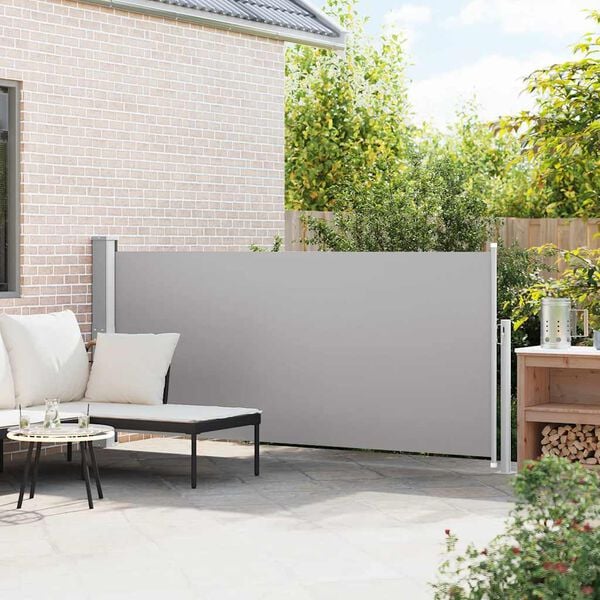 vidaXL Auvent lat&eacute;ral r&eacute;tractable 140 x 300 cm Gris